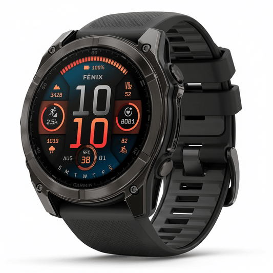 Garmin Fenix 8 Solar Outdoor SmartwatchFitness TechnologyGarminWellness Path HoldingGarmin Fenix 8 Solar – Dark Titanium GPS Smartwatch with Solar Charging | Premium Outdoor Wearable