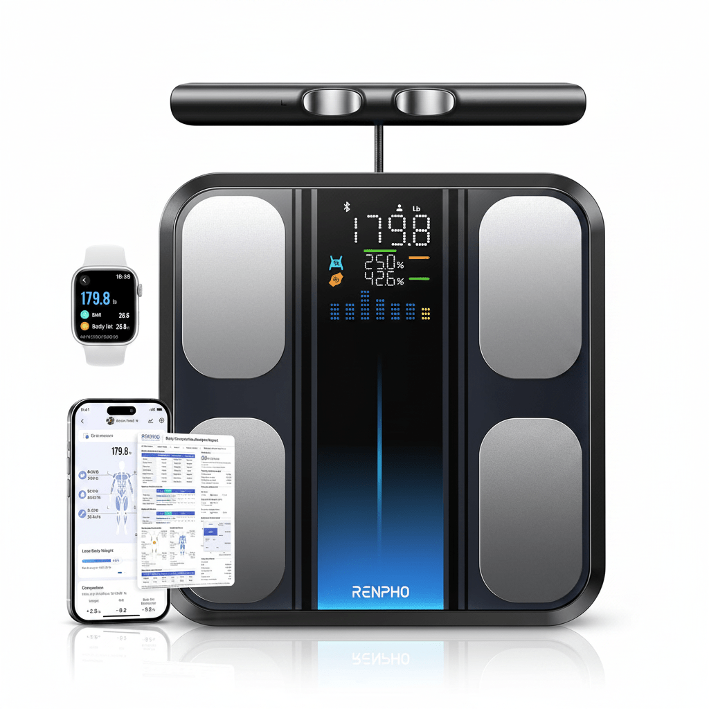 RENPHO MorphoScan – Smart Body Composition Scale | 13 Metrics | Hand Grip SensorsFitness TechRENPHOWellness Path HoldingRENPHO MorphoScan Smart Body Composition Scale with color LED display and hand grip sensors