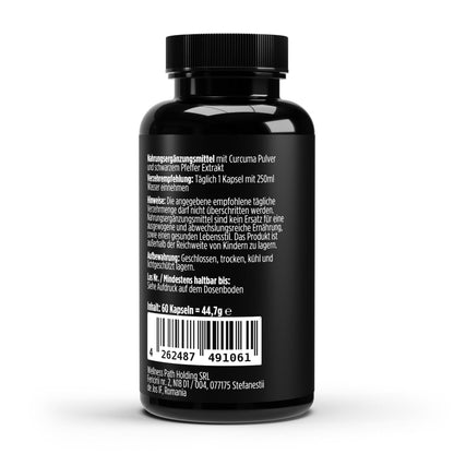 Turmeric + Piperine - 60 CapsulesSupplementWellness Path HoldingWellness Path HoldingC2B-CURC-CAP-01Turmeric Piperine Capsules – High Absorption Curcumin Formula | Wellness Path Holding