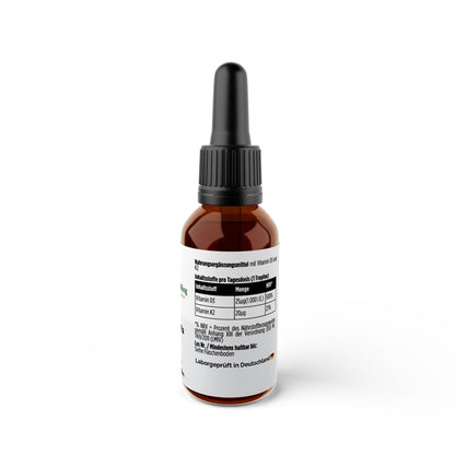 Vitamin D3 + K2 - 1,700 Drops (1,000 I.U.) - 50mlProduktWellness Path HoldingWellness Path HoldingC2B-VDK-01An amber glass dropper bottle with a black cap and a white label showing supplement information, photographed on a clean white background.
